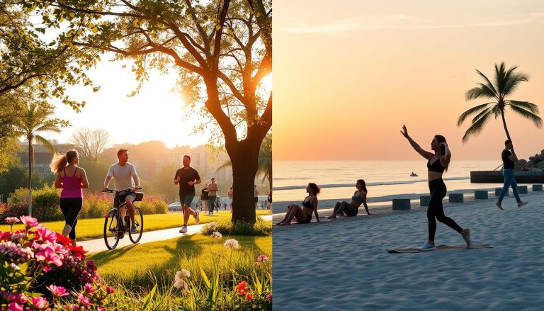 A comparison between morning workouts and evening workouts.