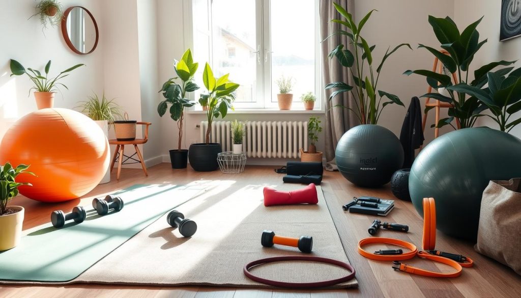 Home workout room